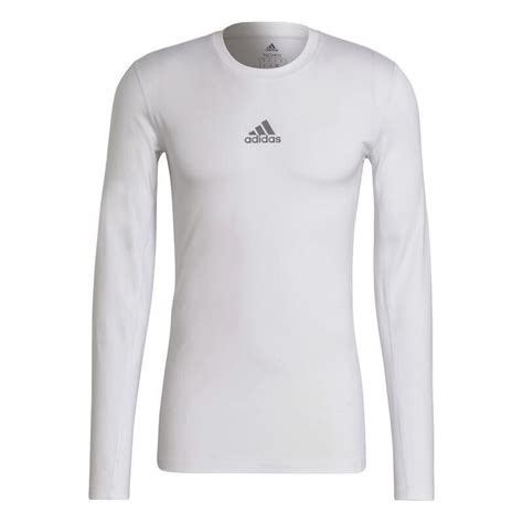 adidas techfit shirt weiß|adidas compression shirt long sleeve.